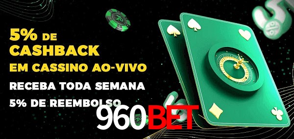 Promoções do cassino ao Vivo 960BET